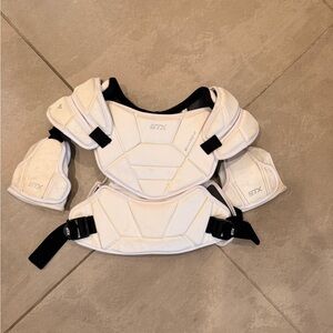 STX Boys White Lacrosse Chest Protector